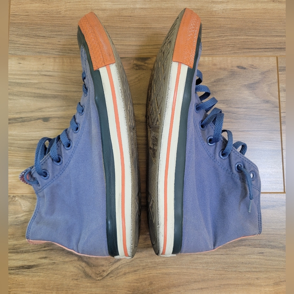 Converse, unisex mens US 9.5, women's 11.5, blue-orange - Picture 5 of 11